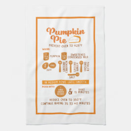 Pumpkin Pie Recipe Geschirrtuch