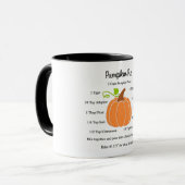 Pumpkin Pie Recipe Tasse (Vorderseite Links)