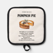 "Pumpkin Pie Rezept Gemütliche Geschenkideen Topflappen (Vorderseite)