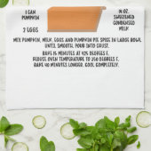 Pumpkin Pie Rezept Küchentuch (Gefaltet)