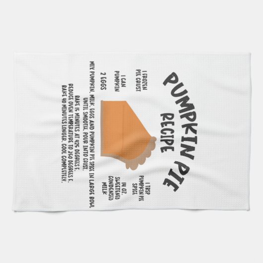 Pumpkin Pie Rezept Küchentuch (Horizontal)