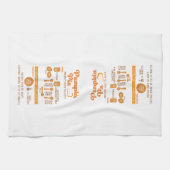 Pumpkin Pie Rezept Küchentuch - Rustikal (Horizontal)