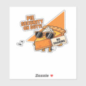 Pumpkin Pie Security Guard Funny Erntedank über Aufkleber (Blatt)