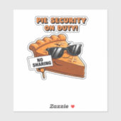 Pumpkin Pie Security Guard Funny Erntedank über Aufkleber (Blatt)