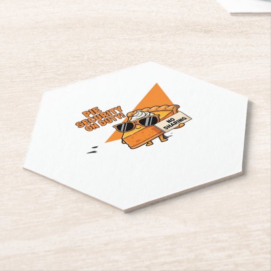 Pumpkin Pie Security Guard Funny Erntedank über Untersetzer (angewinkelt)