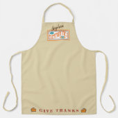 Pumpkin Pie Sign Erntedank Schürze (Vorderseite)