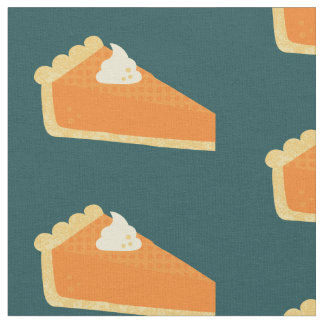 Pumpkin Pie Slice Fabric Muster Stoff