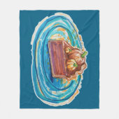 Pumpkin Pie Slice Fleecedecke (Vorderseite)