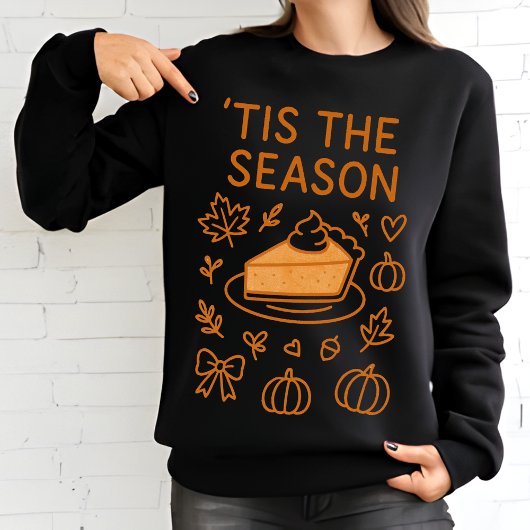 Pumpkin Pie Slice | Gemütlicher Erntedank Fall Sweatshirt