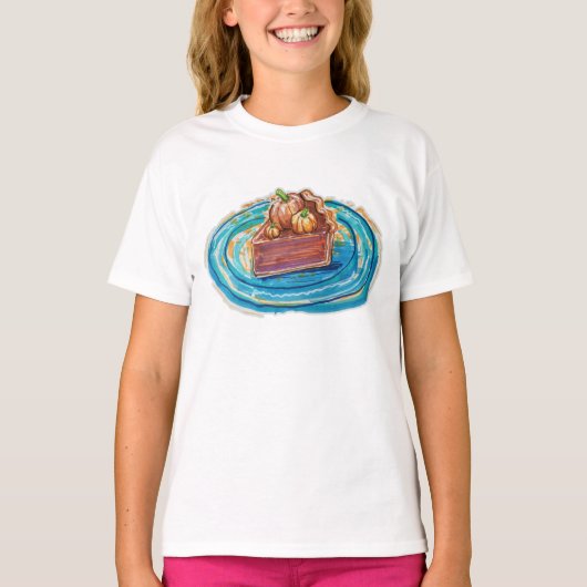 Pumpkin Pie Slice T-Shirt (Vorderseite)