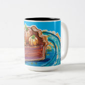 Pumpkin Pie Slice Zweifarbige Tasse (VorderseiteRechts)