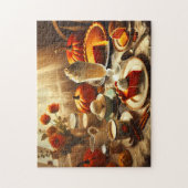 Pumpkin Pie Spice Creamy Tabletop Fall Decor Puzzle (Vertikal)