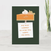 Pumpkin Pie Typ Faltkarte Karte (Vorderseite)