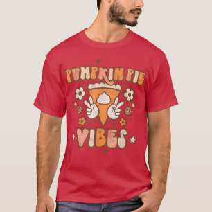 Pumpkin Pie Vibes Womens Girls Pumpkin Season Herb T-Shirt