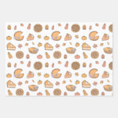 Pumpkin Pie Wrapping Paper Sheets Geschenkpapier Set (Vorderseite 2)