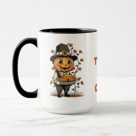 Pumpkin Pilgrim Erntedank Tasse