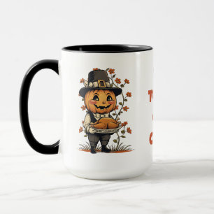 Pumpkin Pilgrim Erntedank Tasse
