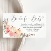 Pumpkin Pink Blumendusche Bücher für Baby Begleitkarte