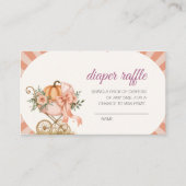 Pumpkin Pink Bow Baby Duschkabine Windelwanne Begleitkarte (Vorderseite)