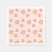 Pumpkin Pink Bow Girl Babydusche Serviette (Vorderseite)