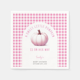Pumpkin Pink Gingham Kariert Baby Girl Baby Dusche Serviette