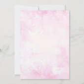 Pumpkin Pink Gold Fall Girl Babydusche Einladung (Rückseite)