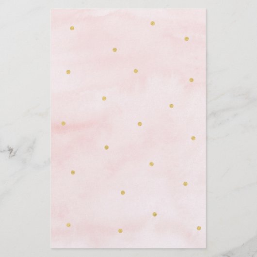 Pumpkin Pink Gold rät das Preis Baby Duschspiel (Rückseite)