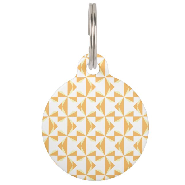 Pumpkin Pinwheels Haustiermarke (Vorderseite)