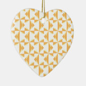 Pumpkin Pinwheels Keramikornament (Rechts)