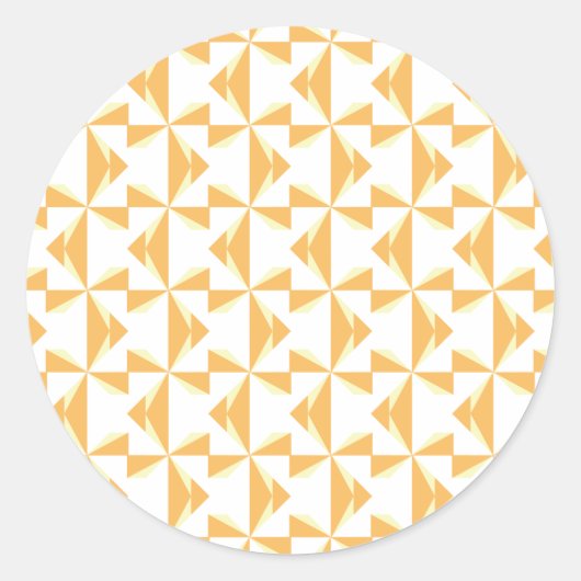 Pumpkin Pinwheels Runder Aufkleber (Vorderseite)