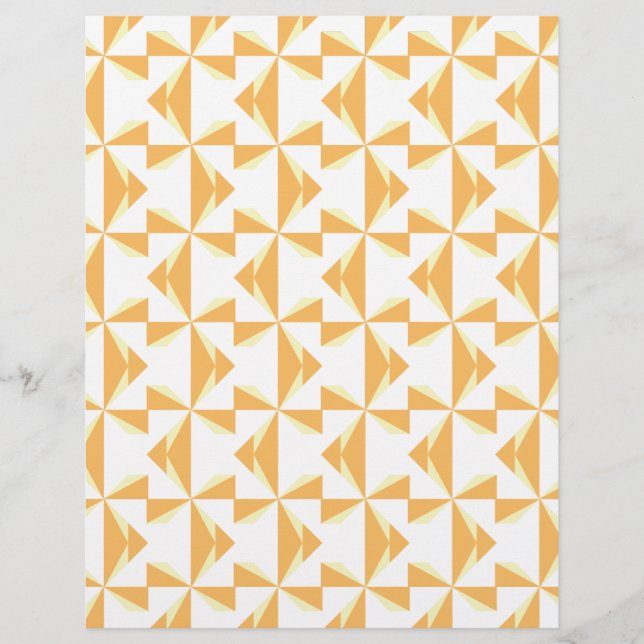 Pumpkin Pinwheels Scrapbook Paper (Vorderseite)