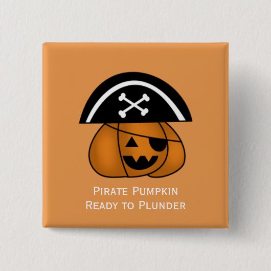 Pumpkin Pirate Button (Vorderseite)
