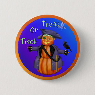 Pumpkin Pirate Button