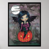 Pumpkin Pixie Halloween Niedlich Vampire Poster (Vorne)