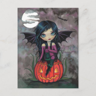 Pumpkin PIxie Halloween Postkarte