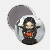 Pumpkin Pixie Magnet (Vorderseite/Rückseite)