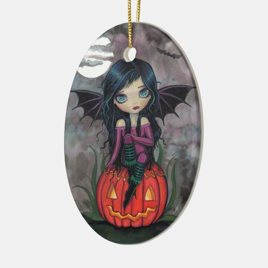 Pumpkin Pixie Niedlich Vampire Halloween Ornament (Links)
