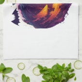 Pumpkin Planet Geschirrtuch (Gefaltet)