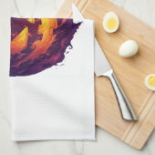 Pumpkin Planet Geschirrtuch (Viertel Falte)