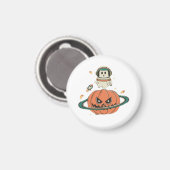 Pumpkin Planet Magnet (Vorderseite/Rückseite)