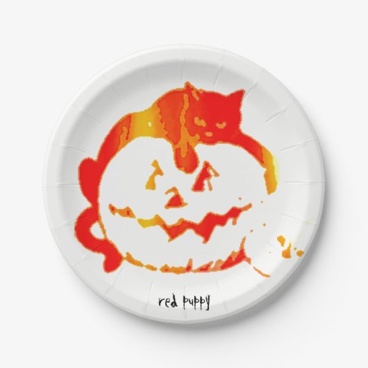 "Pumpkin Platter" Pappteller (Vorderseite)