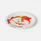"Pumpkin Platter" Pappteller (Schrägansicht)