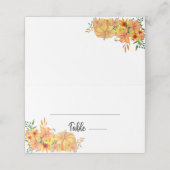 Pumpkin-Platzkarte Platzkarte (Außenseite Aufgefaltet)