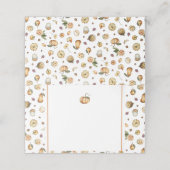 Pumpkin-Platzkarte Platzkarte (Außenseite Aufgefaltet)