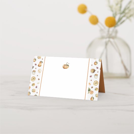 Pumpkin-Platzkarte Platzkarte (Vorderseite)