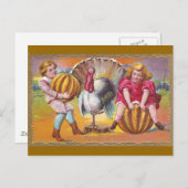 Pumpkin Play Postkarte (Vorne/Hinten)