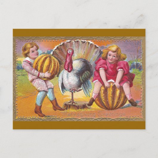 Pumpkin Play Postkarte (Vorderseite)