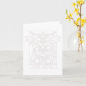 Pumpkin Playing Golf Halloween Sport lustig und Sp Karte (Gelbe Blume)