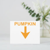 PUMPKIN.png Postkarte (Stehend Vorderseite)