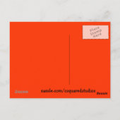 Pumpkin Postcard Postkarte (Rückseite)